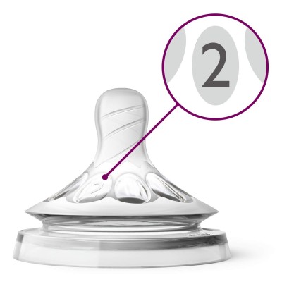 Philips Avent Natural Biberon Emziği +1 Ay 2li-Philips Avent Philips Avent Natural Biberon Emziği +1 Ay 2li-Philips Avent