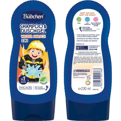 Bübchen Çocuk Şampuan&Duş Jeli 2 in 1 Wasser Marsch 230 ml-BÜBCHEN Bübchen Çocuk Şampuan&Duş Jeli 2 in 1 Wasser Marsch 230 ml-BÜBCHEN