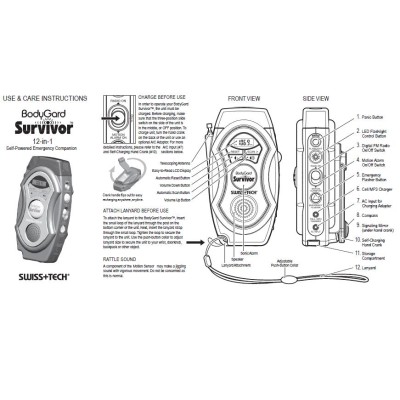 Swisstech BodyGard Survivor 12 In 1 Otomatik Acil Durum Rehberi-Swisstech Swisstech BodyGard Survivor 12 In 1 Otomatik Acil Durum Rehberi-Swisstech