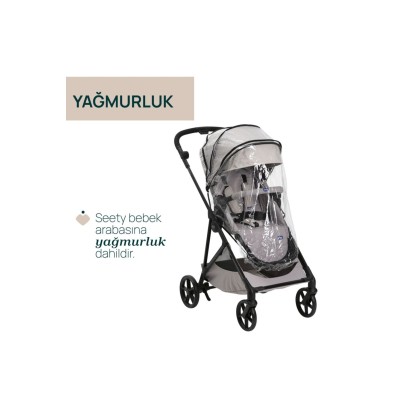Chicco Seety Çift Yönlü Bebek Arabası - Florence Beige-Chicco