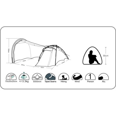 Wildland C Mover 3 Mevsim 1 Kişilik Kamp Çadırı-Wildland Wildland C Mover 3 Mevsim 1 Kişilik Kamp Çadırı-Wildland