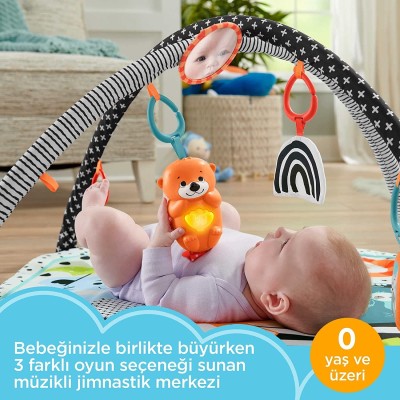 Fisher Price Neşeli Hayvanlar 3'ü 1 Arada Jimnastik Merkezi Oyun Halısı-Fisher Price Fisher Price Neşeli Hayvanlar 3'ü 1 Arada Jimnastik Merkezi Oyun Halısı-Fisher Price