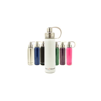 Eco Vessel Paslanmaz Çelik Vidalı Başlık Termos 0.75 Litre-PEMBE-Eco Vessel