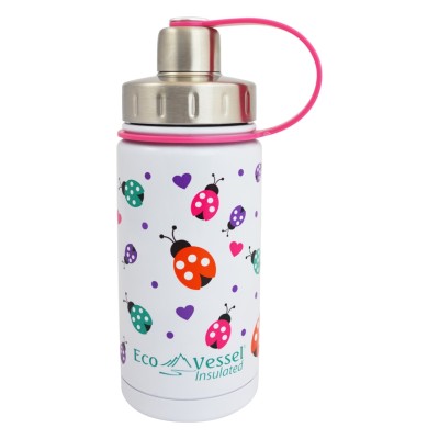 Eco Vessel Twist Triple Insulated Bottle With Screw Termos 0.40 Litre-PEMBE-Eco Vessel Eco Vessel Twist Triple Insulated Bottle With Screw Termos 0.40 Litre-PEMBE-Eco Vessel