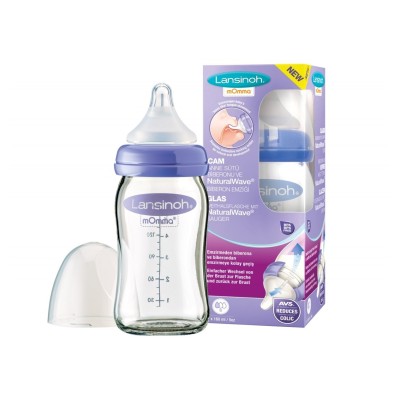 Lansinoh Natural Wave 160 Ml Cam Biberon-Lansinoh Lansinoh Natural Wave 160 Ml Cam Biberon-Lansinoh