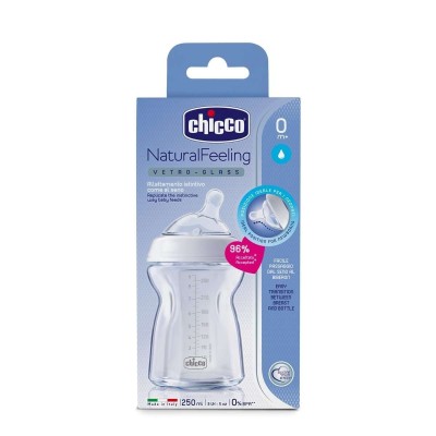 Chicco Natural Feeling Cam Biberon 250 ML 0 Ay+-Chicco Chicco Natural Feeling Cam Biberon 250 ML 0 Ay+-Chicco