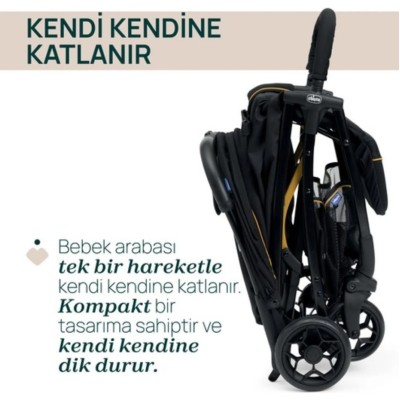 Chicco Glee Bebek Arabası - Uneven Siyah-Chicco Chicco Glee Bebek Arabası - Uneven Siyah-Chicco