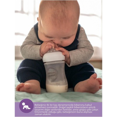 Philips Avent Natural Response PP 2'li Biberon Seti, 1+ Ay 260ml SYC903/02-Philips Avent Philips Avent Natural Response PP 2'li Biberon Seti, 1+ Ay 260ml SYC903/02-Philips Avent