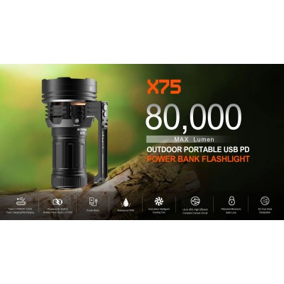AceBeam X75 80000 Lümen El Feneri