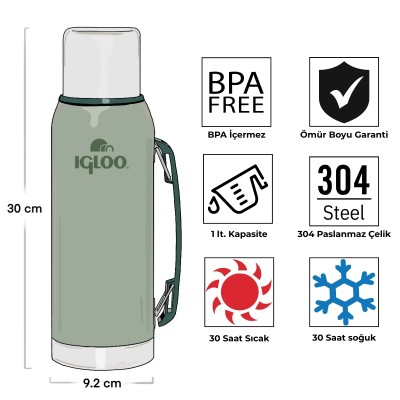 Igloo Legend Klasik Termos 1 Litre-Igloo Igloo Legend Klasik Termos 1 Litre-Igloo