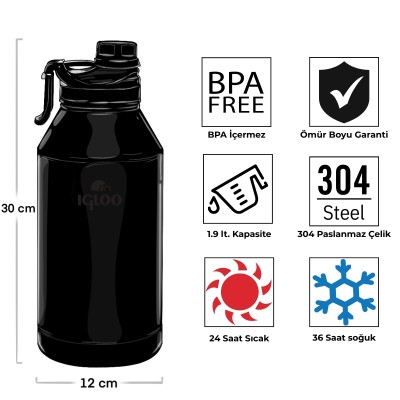Igloo Sportsman Termos 1.9 Litre-Igloo Igloo Sportsman Termos 1.9 Litre-Igloo