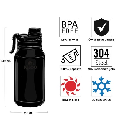 Igloo Sportsman Termos 950ml-Igloo