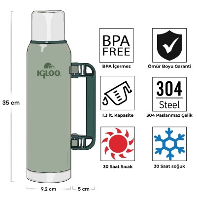 Igloo Legend Klasik Termos 1.3 Litre