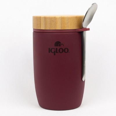 Igloo Bamboo Yemek Termosu 500ml-BORDO-Igloo Igloo Bamboo Yemek Termosu 500ml-BORDO-Igloo