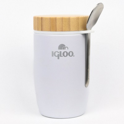 Igloo Bamboo Yemek Termosu 500ml-BEYAZ