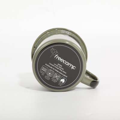 FreeCamp Campers Emaye Mug 350ml-YEŞİL-FreeCamp FreeCamp Campers Emaye Mug 350ml-YEŞİL-FreeCamp