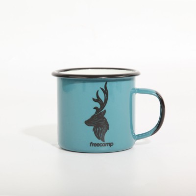FreeCamp Campers Emaye Mug 350ml-MAVİ-FreeCamp