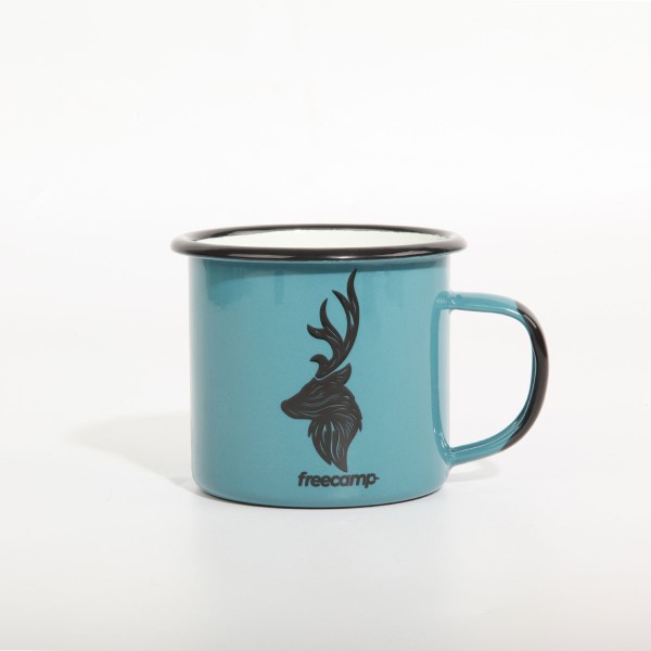 FreeCamp Campers Emaye Mug 350ml-MAVİ