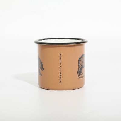FreeCamp Campers Emaye Mug 350ml-BEJ-FreeCamp FreeCamp Campers Emaye Mug 350ml-BEJ-FreeCamp