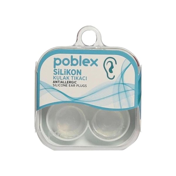 Poblex Antialerjik Silikon 2'li Kulak Tıkacı