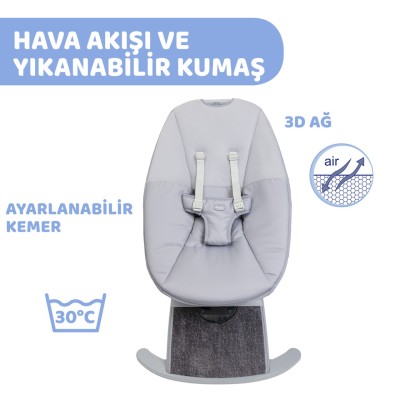 Chicco Comfy Elektrikli Ana Kucağı Silver Spring-4moms Chicco Comfy Elektrikli Ana Kucağı Silver Spring-4moms