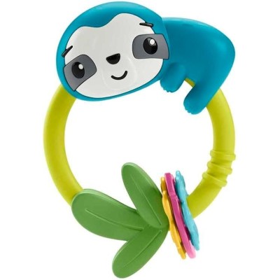 Fisher Price Eğlenceli Dostlar Çıngıraklı Dişlik - Makaralı Tembel Hayvan HJW11-HKD70-Fisher Price