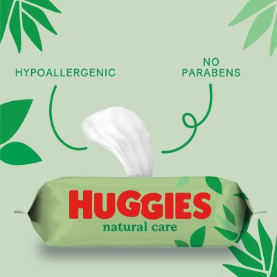 Huggies Natural Care Yenidoğan Islak Bebek Havlusu 10x56 Yaprak-Huggies