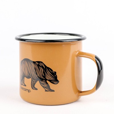 FreeCamp Campers Emaye Mug 350ml-BEJ-FreeCamp FreeCamp Campers Emaye Mug 350ml-BEJ-FreeCamp