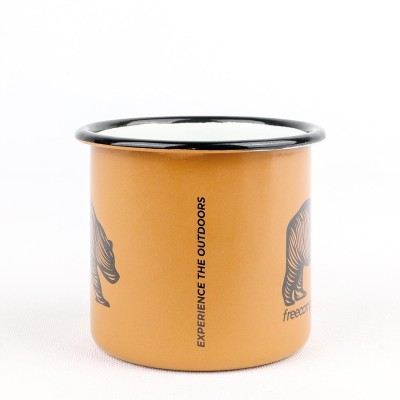 FreeCamp Campers Emaye Mug 350ml-BEJ-FreeCamp FreeCamp Campers Emaye Mug 350ml-BEJ-FreeCamp
