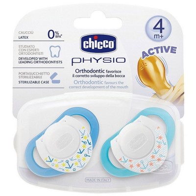 Chicco Physio Kauçuk Emzik +4ay - Mavi-Chicco Chicco Physio Kauçuk Emzik +4ay - Mavi-Chicco