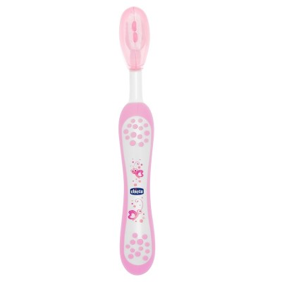 Chicco İlk Süt Dişi Fırçası Pembe 6-36 Ay-Chicco Chicco İlk Süt Dişi Fırçası Pembe 6-36 Ay-Chicco