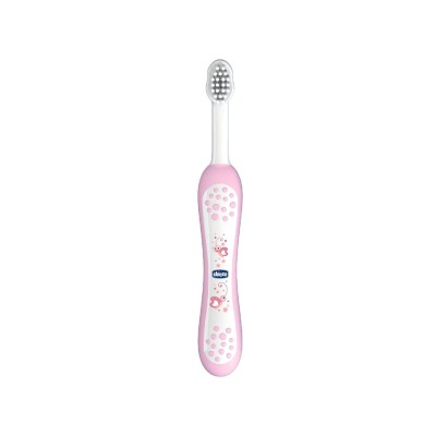 Chicco İlk Süt Dişi Fırçası Pembe 6-36 Ay-Chicco Chicco İlk Süt Dişi Fırçası Pembe 6-36 Ay-Chicco