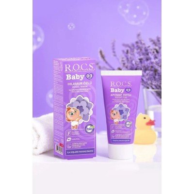 Rocs Baby Ihlamur Özlü 0-3 Yaş Florürsüz Diş Macunu 45 ml-ROCS Rocs Baby Ihlamur Özlü 0-3 Yaş Florürsüz Diş Macunu 45 ml-ROCS
