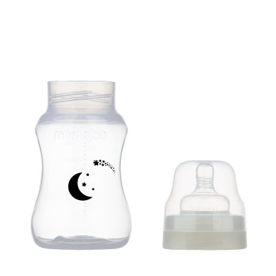 Mamajoo Gece & Gündüz Biberonu 270 ml & Anti-Kolik Biberon Emziği No:2 / M-Mamajoo Mamajoo Gece & Gündüz Biberonu 270 ml & Anti-Kolik Biberon Emziği No:2 / M-Mamajoo