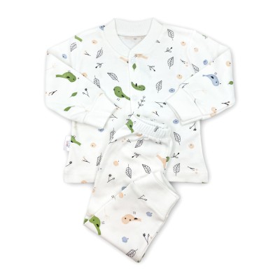 Sema Baby Happy Birds Bebek Pijama Takımı 0-3 Ay-Sema Baby Sema Baby Happy Birds Bebek Pijama Takımı 0-3 Ay-Sema Baby