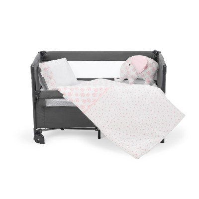Sema Baby 6 Parça Lüks Park Yatak Bebek Uyku Seti - Pembe Fil-Sema Baby Sema Baby 6 Parça Lüks Park Yatak Bebek Uyku Seti - Pembe Fil-Sema Baby