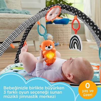 Fisher Price Neşeli Hayvanlar 3'ü 1 Arada Jimnastik Merkezi Oyun Halısı-Fisher Price Fisher Price Neşeli Hayvanlar 3'ü 1 Arada Jimnastik Merkezi Oyun Halısı-Fisher Price