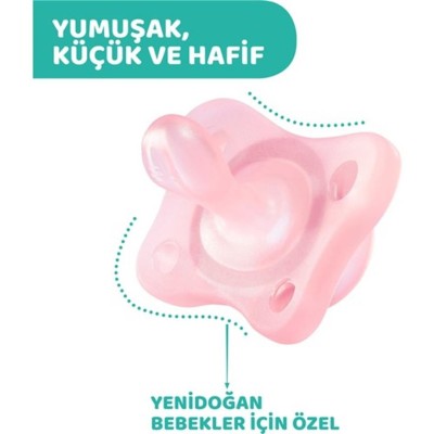 Chicco PhysioForma Mini Soft 2'li Emzik 2-6 Ay Kız-Chicco Chicco PhysioForma Mini Soft 2'li Emzik 2-6 Ay Kız-Chicco