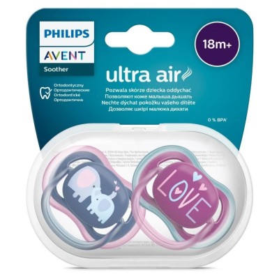 Philips Avent Ultra Air Emzik +18 Ay 2li Kız SCF349/22-Philips Avent Philips Avent Ultra Air Emzik +18 Ay 2li Kız SCF349/22-Philips Avent