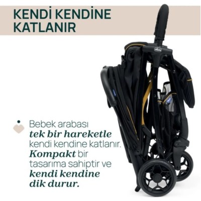 Chicco Glee Bebek Arabası - Uneven Siyah-Chicco Chicco Glee Bebek Arabası - Uneven Siyah-Chicco