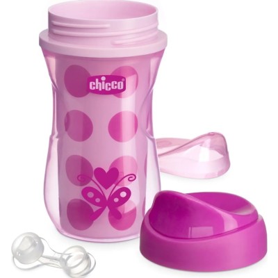 Chicco Isı Yalıtımlı Active Bardak 14 Ay+ 266 ml - Pink-Chicco Chicco Isı Yalıtımlı Active Bardak 14 Ay+ 266 ml - Pink-Chicco