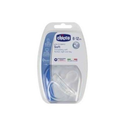 Chicco Physio Soft Silikon Emzik 6-12 Ay - Şeffaf-Chicco Chicco Physio Soft Silikon Emzik 6-12 Ay - Şeffaf-Chicco