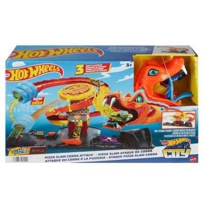 Hot Wheels Pizza Dükkanında Kobra Macerası Oyun Seti HTN81-Hot Wheels Hot Wheels Pizza Dükkanında Kobra Macerası Oyun Seti HTN81-Hot Wheels
