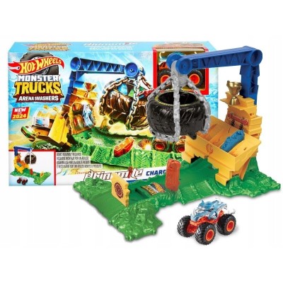 Hot Wheels Monster Trucks Arenada Rhinomite Mücadelesi Oyun Seti HTP18-Hot Wheels