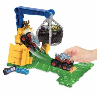 Hot Wheels Monster Trucks Arenada Rhinomite Mücadelesi Oyun Seti HTP18-Hot Wheels