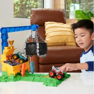 Hot Wheels Monster Trucks Arenada Rhinomite Mücadelesi Oyun Seti HTP18-Hot Wheels