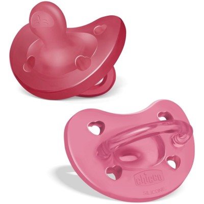 Chicco PhysioForma Soft 2'li Silikon Emzik 16-36 Ay Kız-Chicco Chicco PhysioForma Soft 2'li Silikon Emzik 16-36 Ay Kız-Chicco