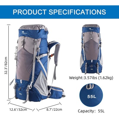 Mobihome Hiking Sırt Çantası 60 Litre-MobiHome Mobihome Hiking Sırt Çantası 60 Litre-MobiHome